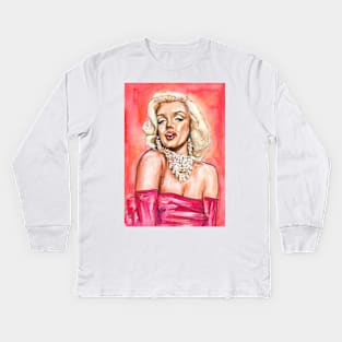 Marilyn Monroe Kids Long Sleeve T-Shirt